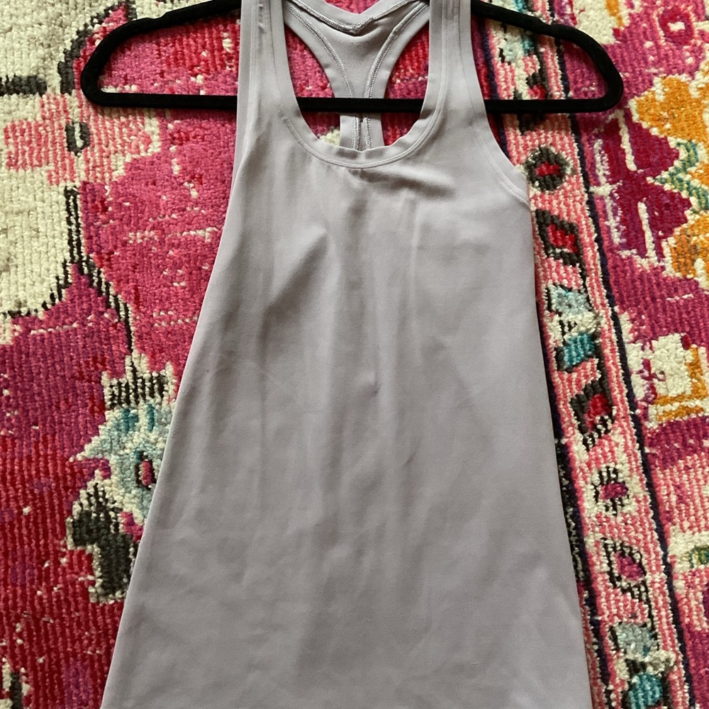 Lululemon Athletica Light Gray Tank Top